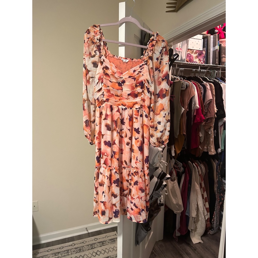 Piper and Scoot sheet sleeved floral dress